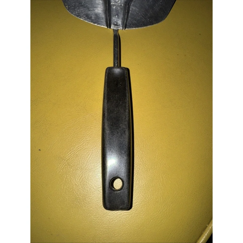 Vintage Stainless Slotted Foley Spatula Large Wide Turner Pancake Flipper Angled